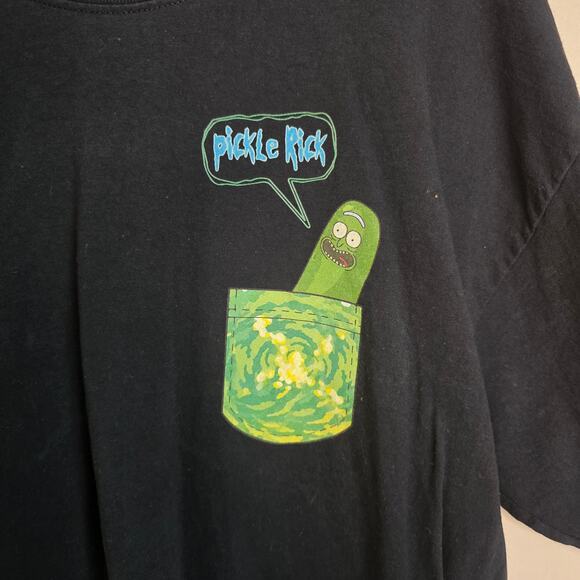 Pickle Rick Faux Pocket Tee Shirt XL - Picture 2 of 6